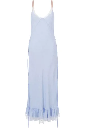 Moschino Abito lungo con dettagli in pizzo