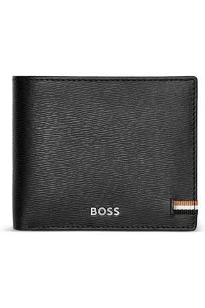 HUGO BOSS Portafoglio in pelle con logo