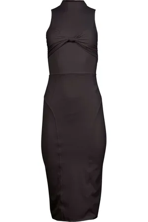 FLEUR DU MAL Abito midi in jersey con nodo