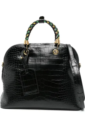 Moschino Borsa tote con effetto coccodrillo