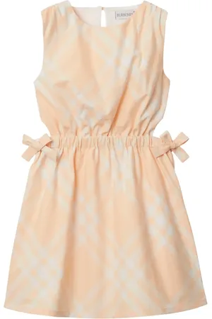 Burberry Abito a quadri con dettaglio cut-out