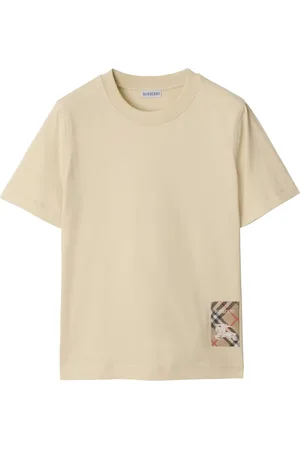 Burberry T-shirt con applicazione Vintage Check