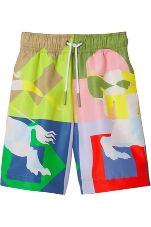 Burberry Costume da bagno con stampa Equestrian Knight