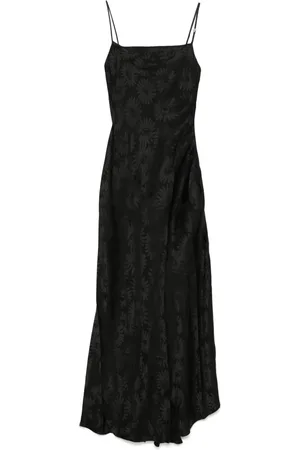 HUGO BOSS Abito lungo a fiori jacquard