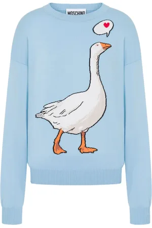 Moschino Maglione con motivo oche