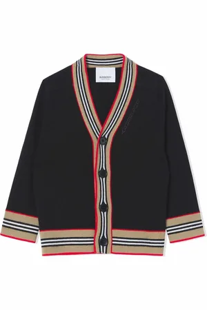 Burberry Cardigan con iconico motivo a righe