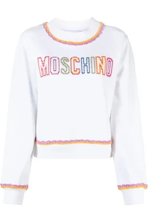 Moschino Felpa con bordo macramé