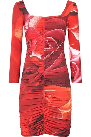Roberto Cavalli Abito corto a fiori