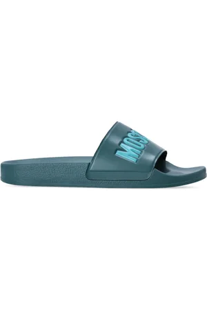 Moschino Sandali slides con logo goffrato
