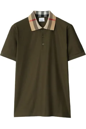 Burberry Polo con colletto a quadri