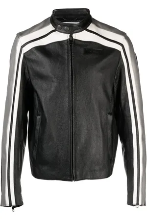 Moschino Giacca biker con applicazione