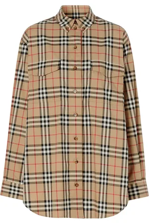 Burberry Camicia oversize con motivo Vintage Check