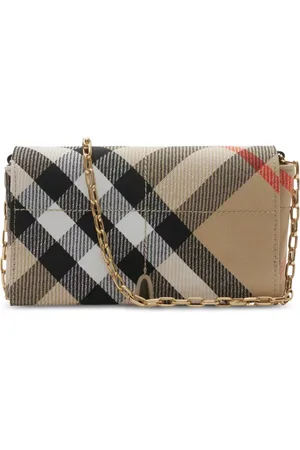 Burberry Borsa mini con motivo a quadri