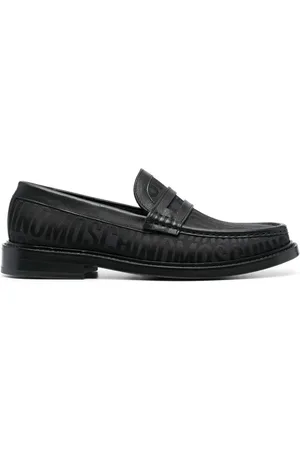 Moschino Mocassini con logo jacquard 30mm