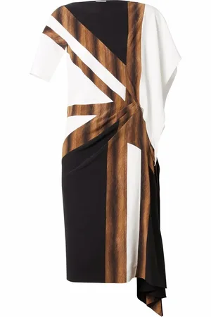 Burberry Abito asimmetrico con stampa