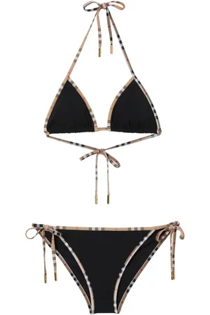 Burberry Bikini a triangolo con motivo Vintage Check