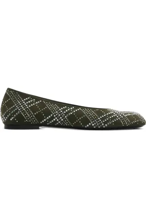 Burberry Ballerine in pelle scamosciata a quadri