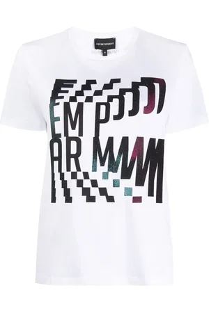 Emporio Armani T-shirt con stampa astratta