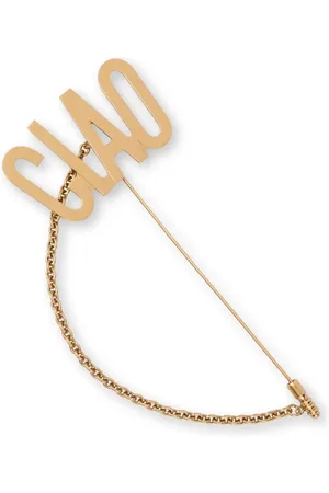 Moschino Spilla Ciao con dettaglio a catena