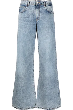 Jeanerica Jeans Kyoto a gamba ampia con applicazione