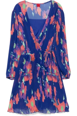 HUGO BOSS Abito midi con stampa a fiori
