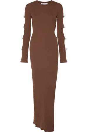 Mach & Mach Abito lungo con dettaglio cut-out