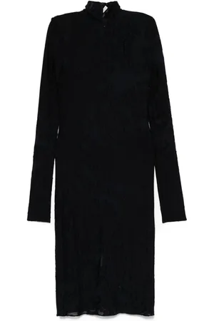 Lanvin Abito midi con effetto jacquard
