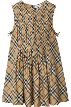 Burberry Abito Vintage Check plissettato
