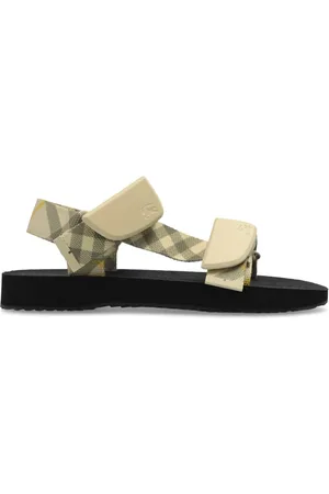 Burberry Sandali Check Trek con doppia fascia
