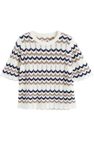Chinti & Parker Top con motivo chevron