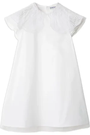 Burberry Abito con colletto in tulle