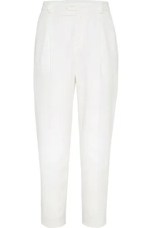 Brunello Cucinelli Pantaloni con motivo ondulato