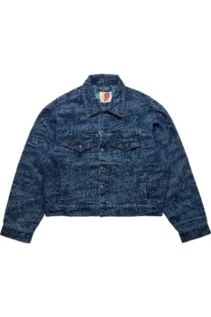 Sky High Farm Giacca denim Angry Chore "Green"
