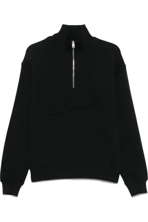 Maison Kitsuné Felpa con logo goffrato