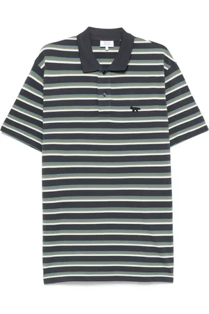 Maison Kitsuné Polo Profile Fox a righe