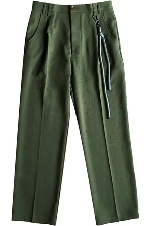 SONG FOR THE MUTE Pantaloni plissé "Green"