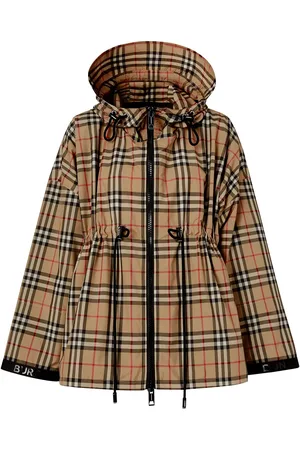 Burberry Giacca Vintage Check con cappuccio e logo