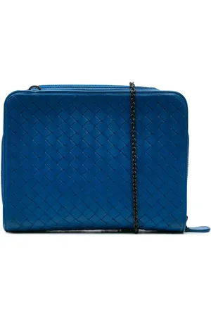 Bottega Veneta Borsa a tracolla Intrecciato Nappa Biletto con zip a giro e catena 2012-2024