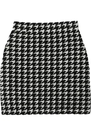 Burberry Minigonna con motivo pied-de-poule