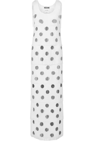 Moschino Abito lungo con frange
