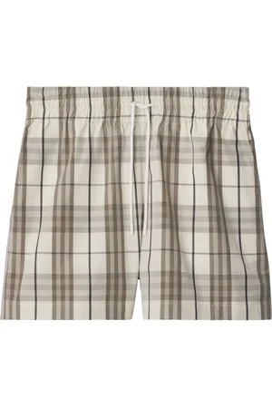 Burberry Shorts a quadri in cotone