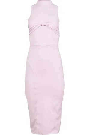 FLEUR DU MAL Abito midi in jersey con nodo