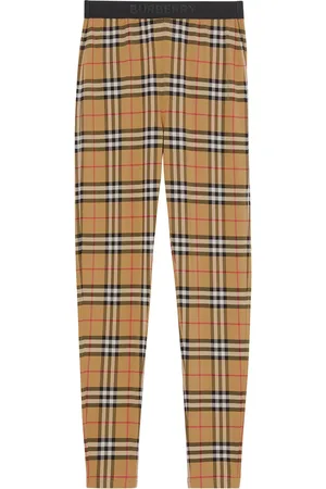 Burberry Leggings con logo Vintage Check