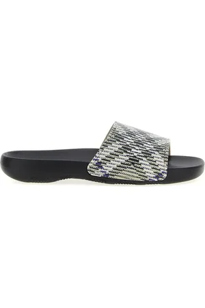 Burberry Sandali slides Dive a quadri