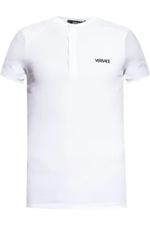 VERSACE T-shirt con logo ricamato