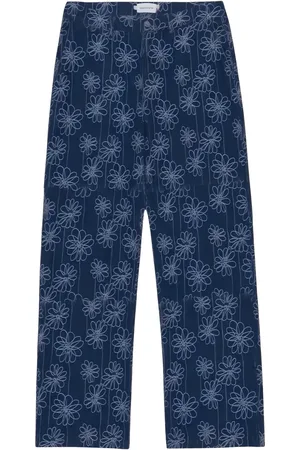HONOR THE GIFT Jeans indaco con effetto jacquard