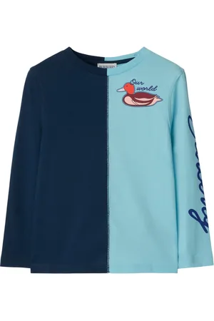 Burberry Felpa in cotone con ricamo oca