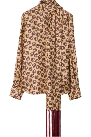 Burberry Camicia in seta con stampa paisley
