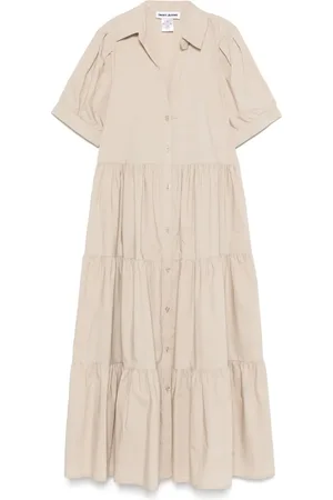 DKNY Abito midi con balze