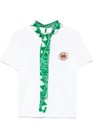 ALESSANDRO ENRIQUEZ T-shirt con dettaglio foulard
